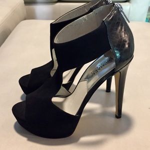 Michael Kors Leighton Suede platform peep toe